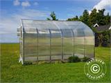 Greenhouse polycarbonate TITAN Dome 320, 25 m², 2.5x10 m, Silver