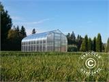 Växthus polykarbonat TITAN Dome 320, 25m², 2,5x10m, Silver