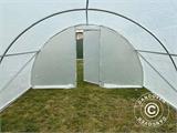 Polytunnel Greenhouse 4x10 m, 40 m², 150 Mic, Translucent