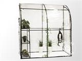 Lean-to växthus 1x2x2,15m, Transparant