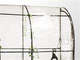 Lean-to växthus 1x2x2,15m, Transparant