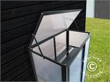 Mini greenhouse polycarbonate 0.29 m², 0.79x0.36x1 m, Black