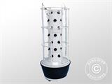 Hidroponisks augu tornis ar LED, 0,8x0,8x1,7m, Balts