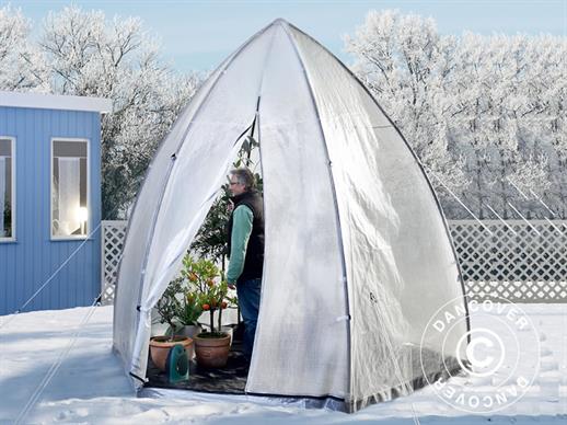Tente de protection pour plantes en hiver, Tropical Island L, Ø2,4x2m