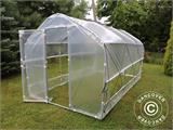 Polytunnel Greenhouse SEMI PRO Plus 2x7.5x2 m, Transparent ONLY 1 PCS. LEFT