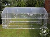 Polytunnel Greenhouse SEMI PRO Plus 4x6.25x2.40 m, Transparent