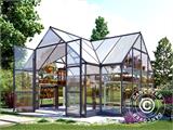 Orangery polycarbonate VICTORY, 10.41 m², Palram/Canopia, 3.66x3.05x2.69 m, Grey