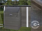 Compartimento técnico para acessórios de piscina, 80x60x115cm, Cinza Carvão Vegetal