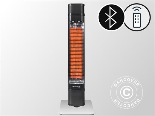 Calefactor de patio Heat and Beat Tower con Bluetooth, 2200W, Negro