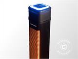 Calefactor de patio Heat and Beat Tower con Bluetooth, 2200W, Negro