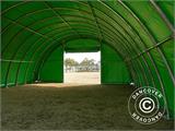 Tunnel agricole 9,15x20x4,5m, PVC, Blanc