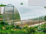 Greenhouse polycarbonate TITAN Arch 280, 18 m², 3x6 m, Silver