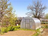 Greenhouse polycarbonate TITAN Arch 320, 12 m², 3x4 m, Silver