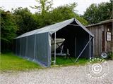 Storage shelter PRO XL 3.5x10x3.3x3.94 m, PVC, Grey