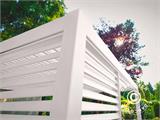 Lamellenwand für bioklimatischen Pergola Pavillon San Marino, 0,93x2,32m, Weiß