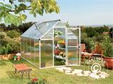 Greenhouse polycarbonate 3.4 m², 1.85x1.86x2.08 m, Silver