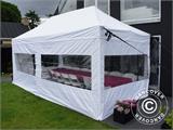Šator za zabave Exclusive 6x12m PVC, Bijela, uklj. Sigurnosni Paket