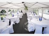 Partyzelt Exclusive 6x12m PVC, Weiß, Panorama