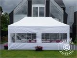 Šator za zabave Exclusive 6x12m PVC, Bijela, Panorama, uklj. Sigurnosni Paket