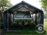 Skladišni šator PRO 8x12x4,4m, PVC, Siva