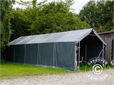 Noliktavas telts PRO 8x12x4,4m PVC, Zaļš