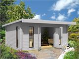 Wooden Cabin Lugano, 5.19x3.39x2.34 m, 44 mm, Natural