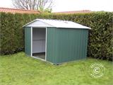 Garden shed 2.02x2.17x1.89 m, Green/Silver