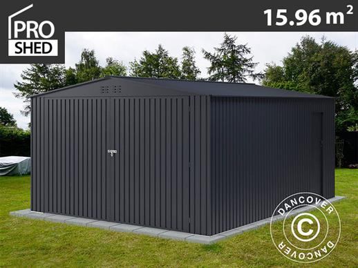 Metalna garaža 3,8x4,2x2,32m ProShed®, Antracit