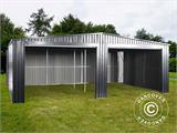 Metalna garaža dvostruka 6,37x5,13x2,41m ProShed®, Antracit