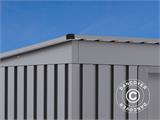 Abri de jardin avec toit plat 2,01x1,21x1,76m ProShed®, Aluminium Gris