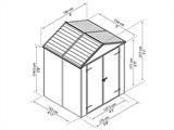 Caseta de jardín policarbonato Rubicon, Palram/Canopia, 1,85x1,54x2,17m, 2,8m², Antracita