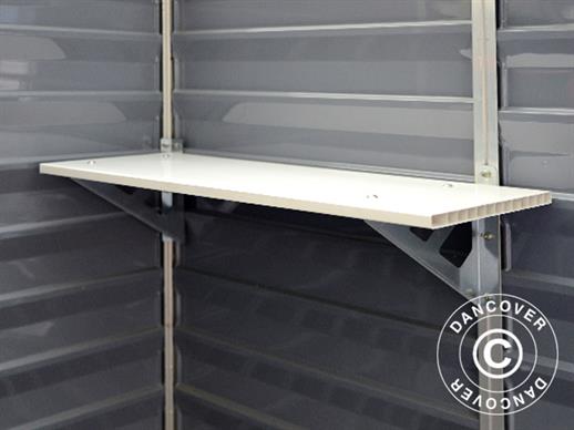 Shelf for Polycarbonate Garden shed, SkyLight, 30.5x84.7 cm, White