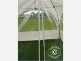 Parede lateral de tenda em abóbada Multipavillon com janela e fecho de correr de 3x1,95m, Branca
