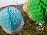 Honeycomb ball, 30cm, Lyseblå, 10 stk. BARE 1 SETT IGJEN
