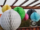 Honeycomb Ball, 50cm, Hvit, 10 stk