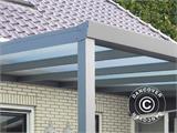 Terrasseoverdækning Expert m/polycarbonattag, 3x5m, Antracit