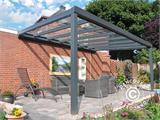 Patio Cover Expert w/Glass Roof, 3x4 m, Anthracite