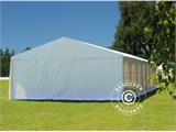 Tente de réception Semi PRO Plus 8x12 m PVC, Blanc