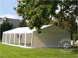 Vente! Tente de réception Exclusive 6x12 m PVC, Blanc, Panorama