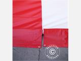 Demo: Partyzelt Original 6x8 m PVC, Rot/Weiß. NUR 1 ST. ÜBRIG