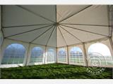 Pagodi teltta Exclusive 6x6 m PVC, Valkoinen