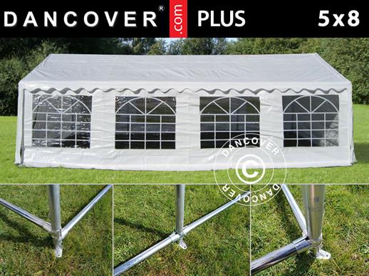 Šator za zabave Original 5X8m PE, Bijela  Šipka za tlo