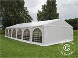 Šator za zabave Exclusive 6x12m PVC, "Arched", Bijela, uklj. Sigurnosni Paket
