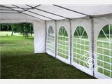 Šator za zabave Exclusive 6x12m PVC, "Arched", Bijela, uklj. Sigurnosni Paket