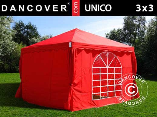 Tenda para festas UNICO 3x3m, Vermelho