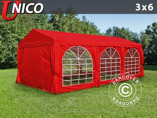 Tenda para festas UNICO 3x6m, Vermelho