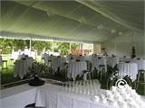 Tenda profissional para festas EventZone 9x18m PVC, Branco