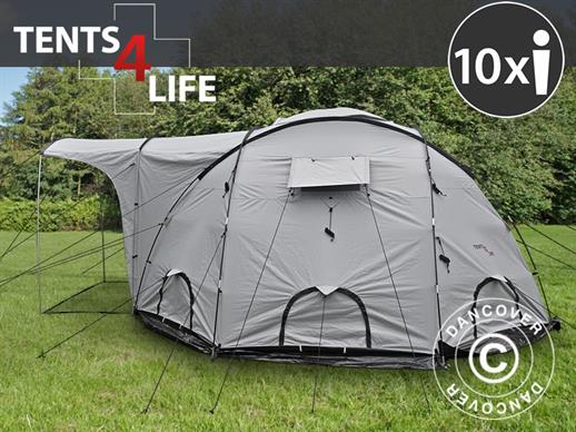 Namiot bazowy/Namiot dla uchodźców, Tents4Life, 10-osobowy, Srebrny
