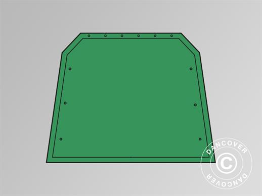 Ändvägg/dörr till Förrådstält PRO 2,4x3,6m och 2,4x6m PVC, Grön