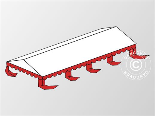 Copertura del tetto per il Tendone per feste Original 6x8m PVC, Bianco/Rosso